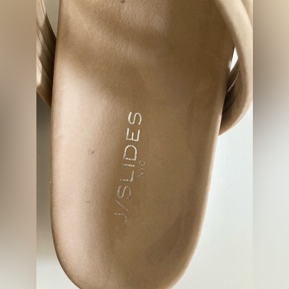 J/SLIDES NYC SIZE 8 - EUC - Leather Tess Flatform Shoes - Picture 4 of 10